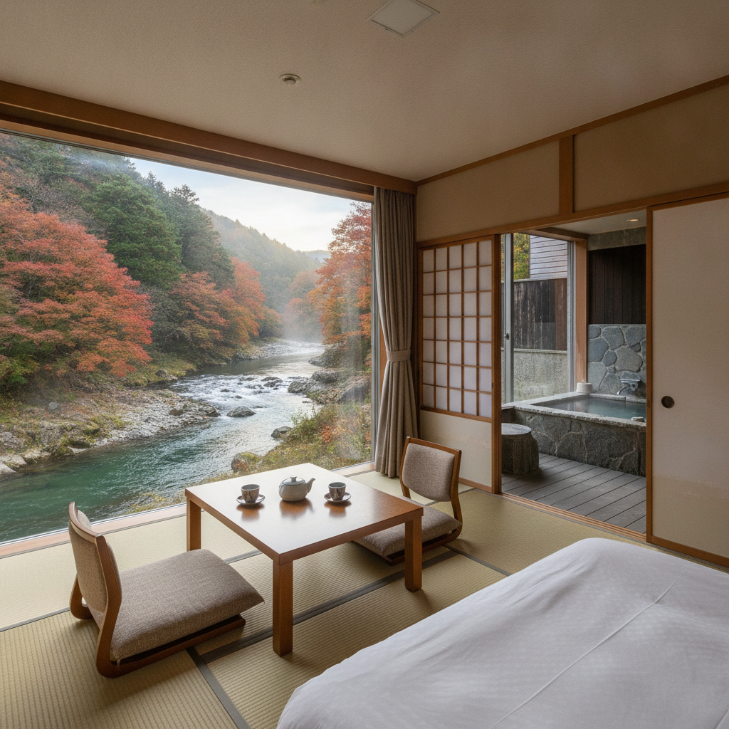 鬼怒川温泉の絶景客室:川沿い旅館で心身を癒す究極ガイド