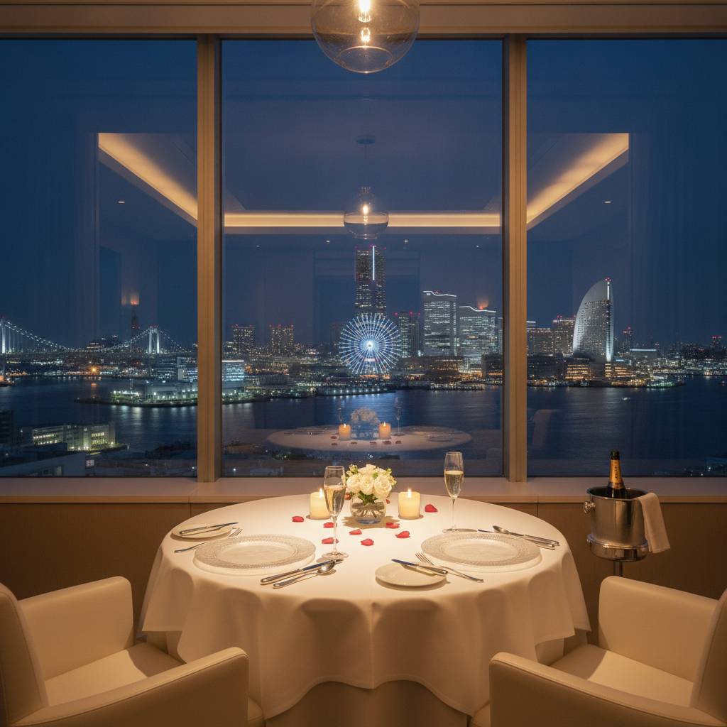 横浜で最高の記念日ディナーを 個室×夜景で叶える特別な一夜の演出術