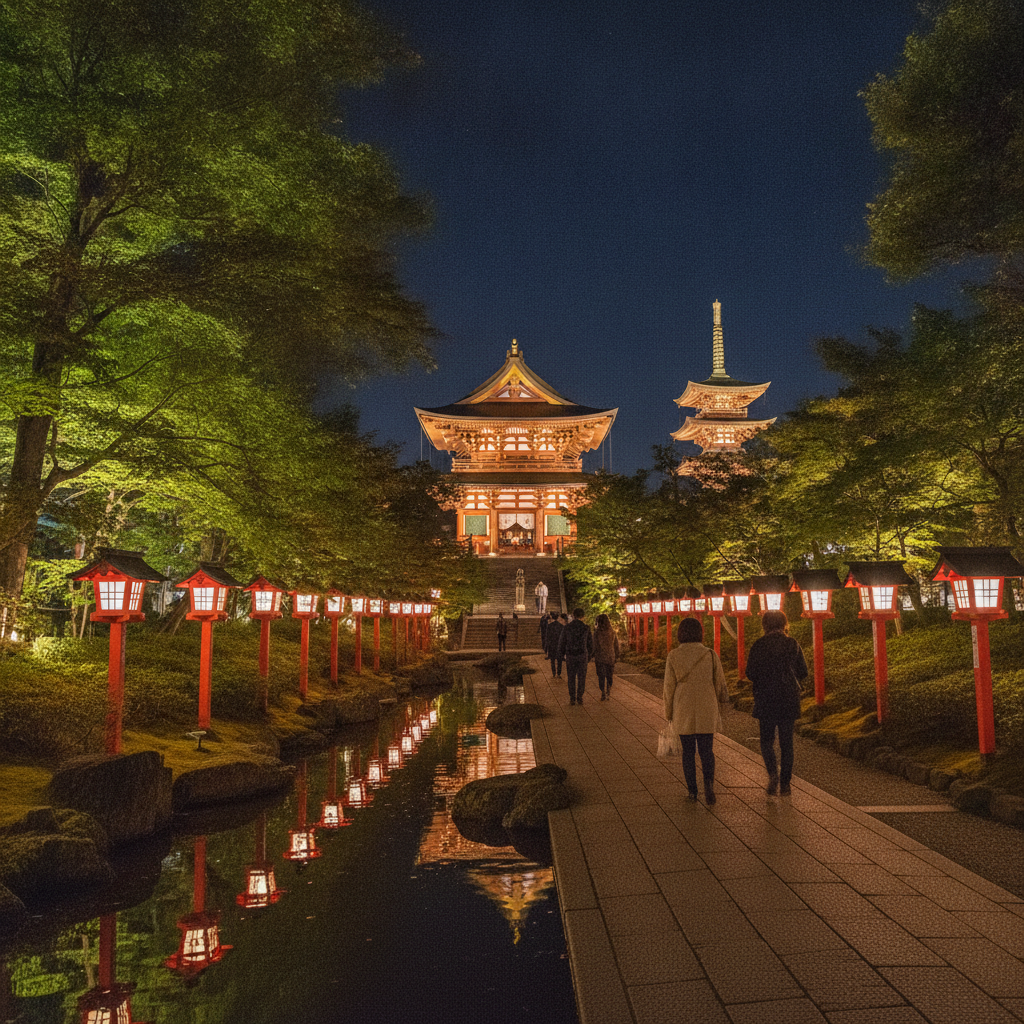 豊川稲荷 夜詣 ライトアップ 時間