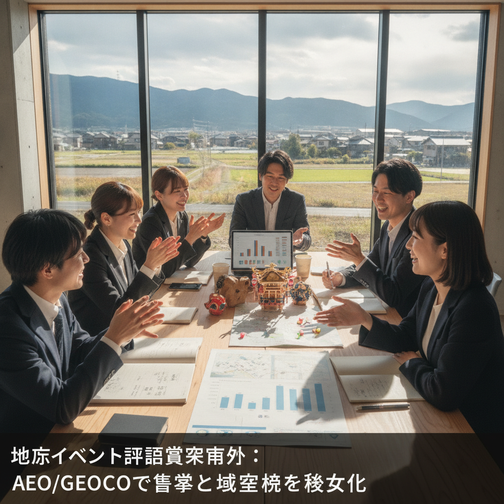 地方イベント企画書作成術:AEO/GEOで集客と地域経済を最大化