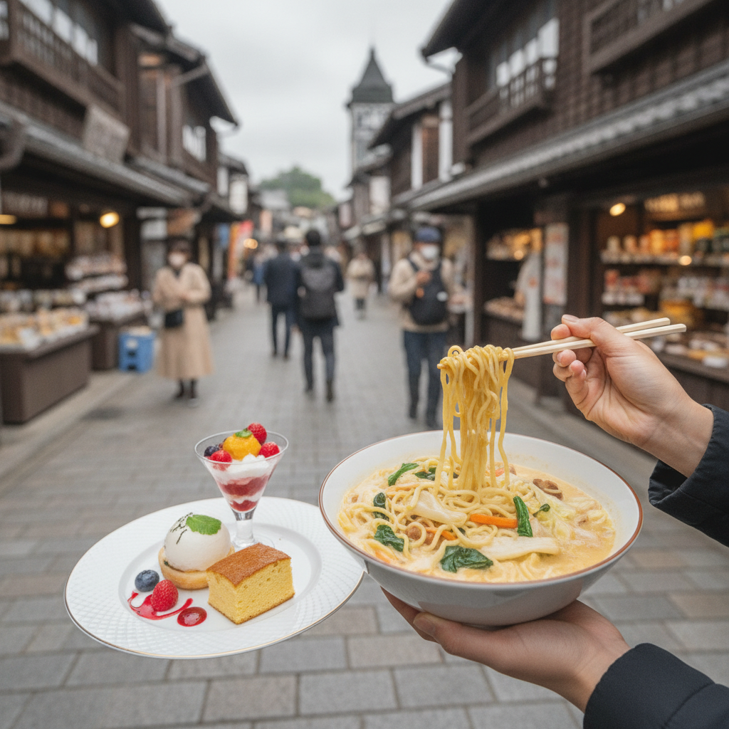 長崎 名物 グルメ 食べ歩き ちゃんぽん スイーツ
