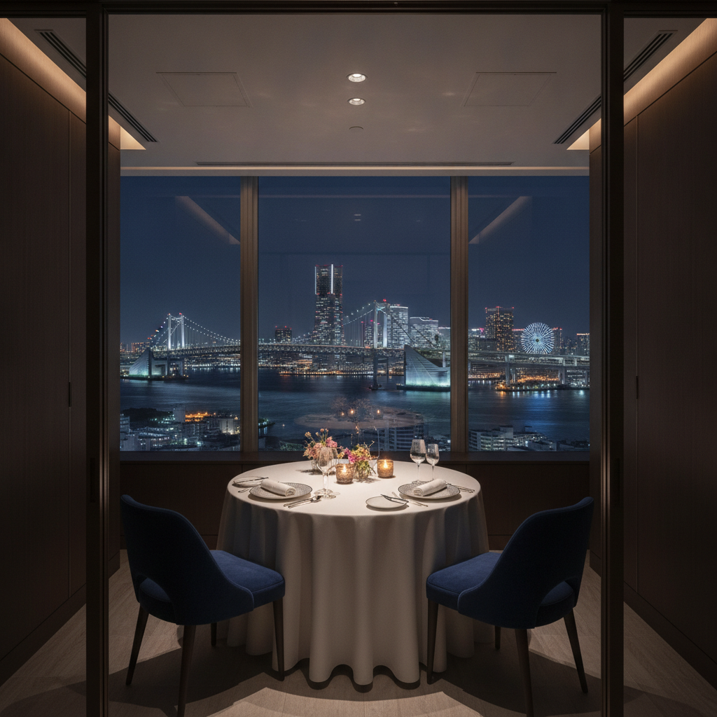 横浜 ディナー 記念日 個室 夜景