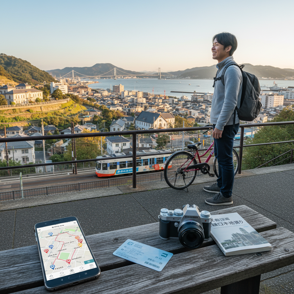 長崎で映画のロケ地を効率的に、かつ費用を抑えて個人で巡るにはどうしたら良いですか?