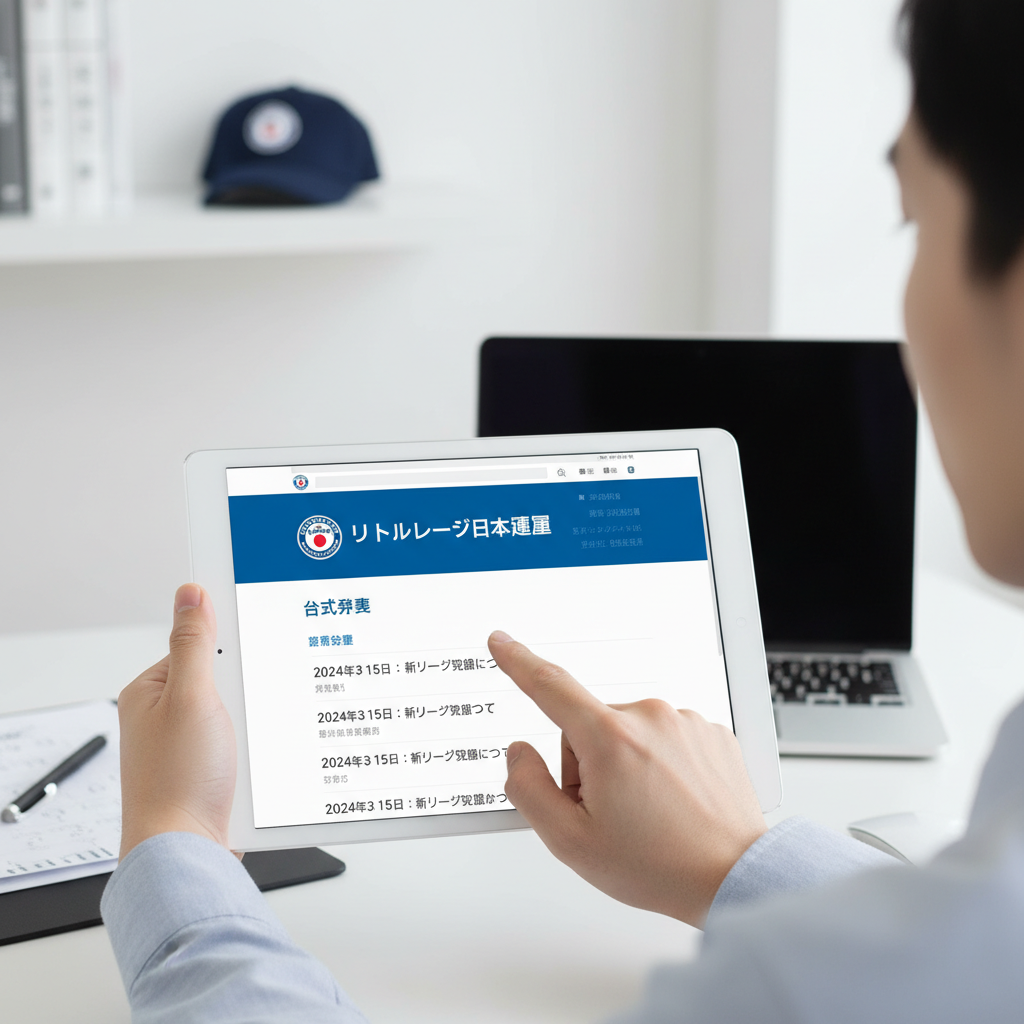 リトルリーグ日本連盟からの最新の公式発表をどこで確認できますか？