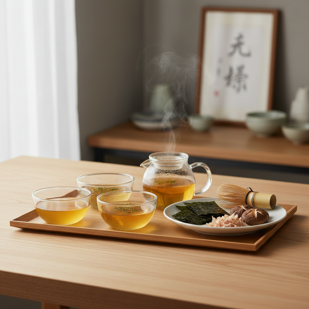 日本料理で使われる出汁の役割とその文化的背景について教えてください。