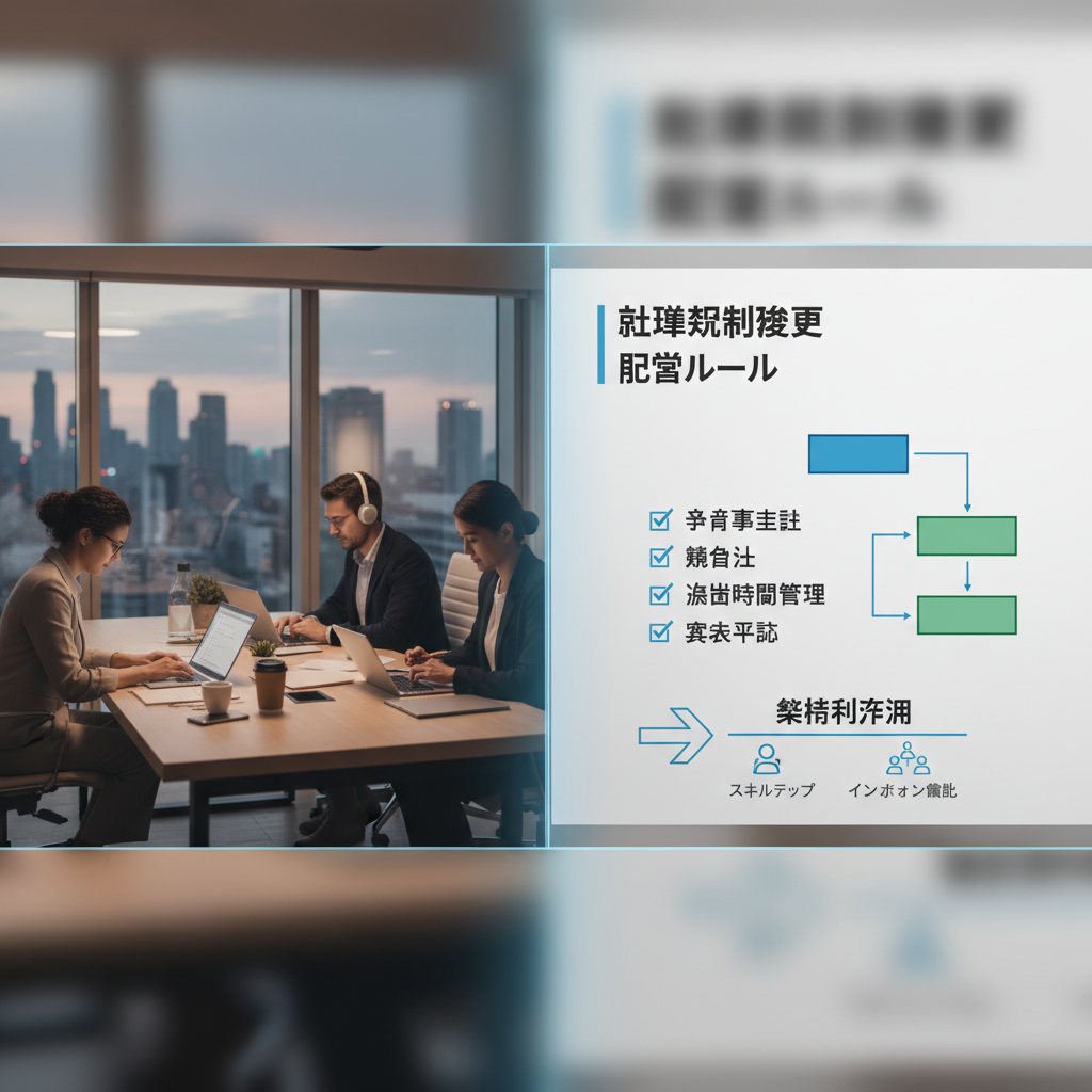 社員の副業ルール：企業が設けるべき就業規則変更と戦略的活用法