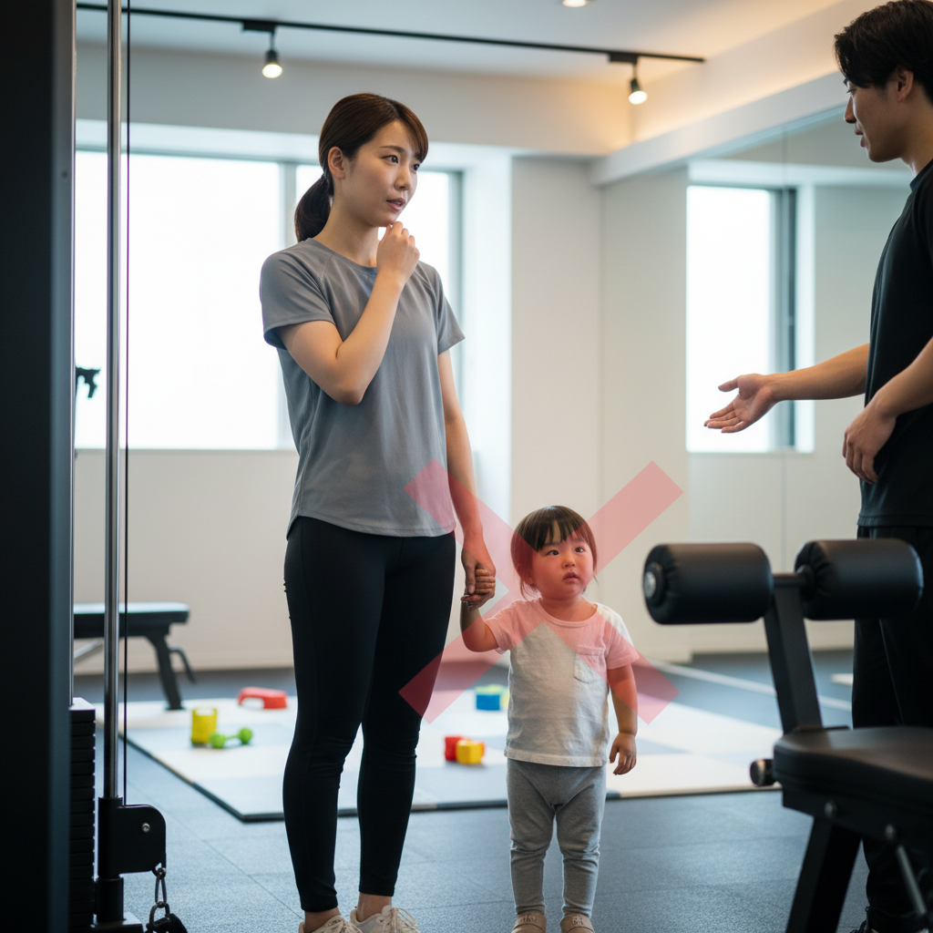 子連れパーソナルジム選びの落とし穴:託児・キッズスペース付きジムの『見えざるリスク』を専門家が徹底解説