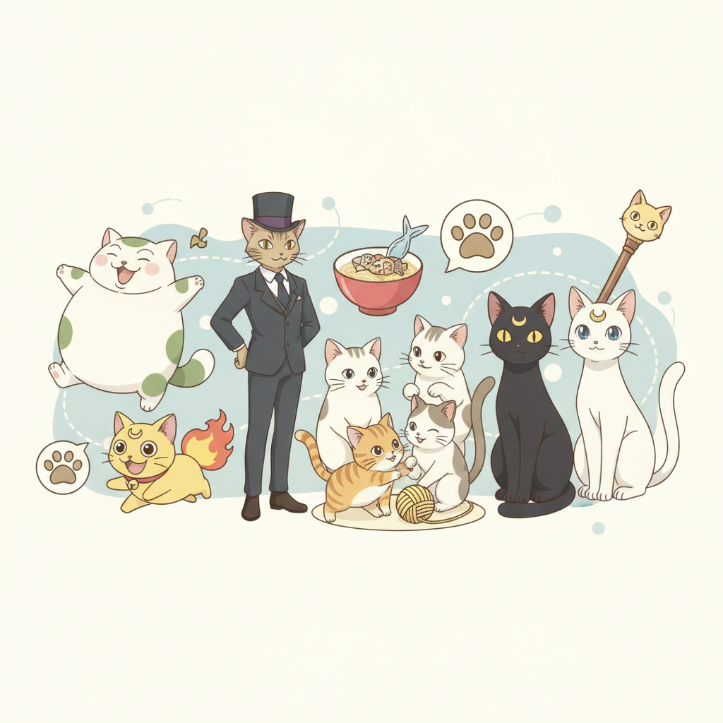 猫 主人公 アニメ 一覧