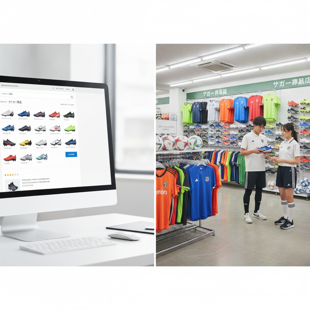 最適なサッカー用品店選び:オンラインと実店舗の賢い活用ガイド
