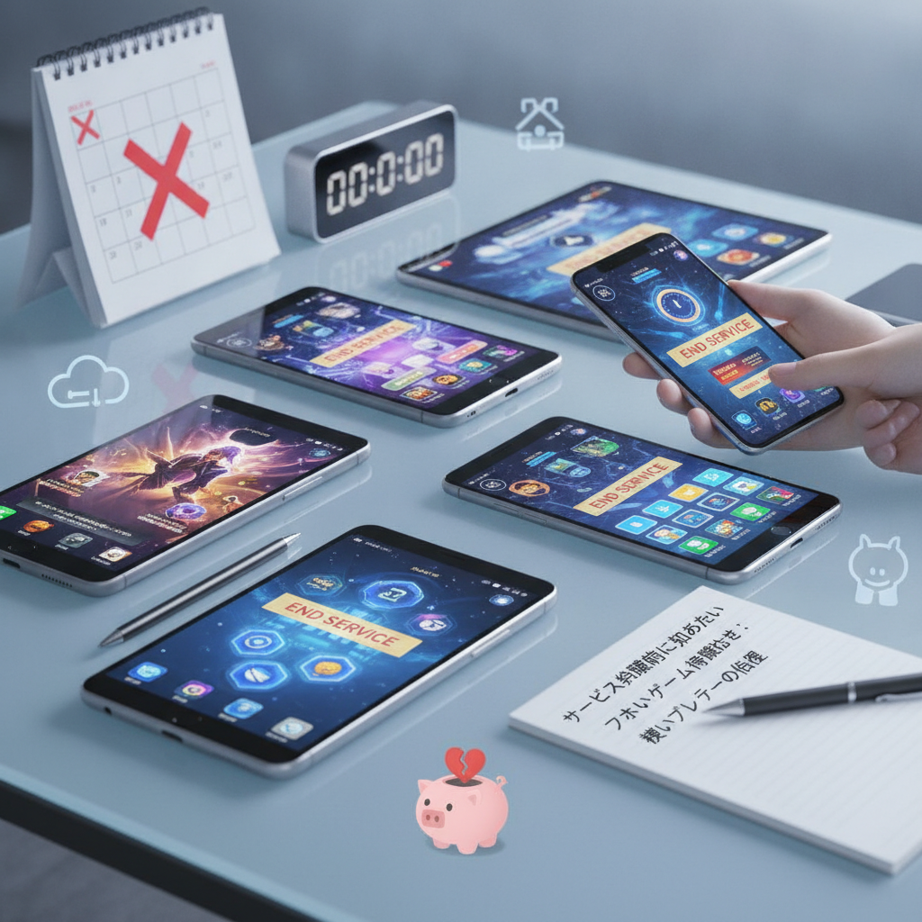 サービス終了前に知っておきたいスマホゲーム情報まとめ：賢いプレイヤーの心得