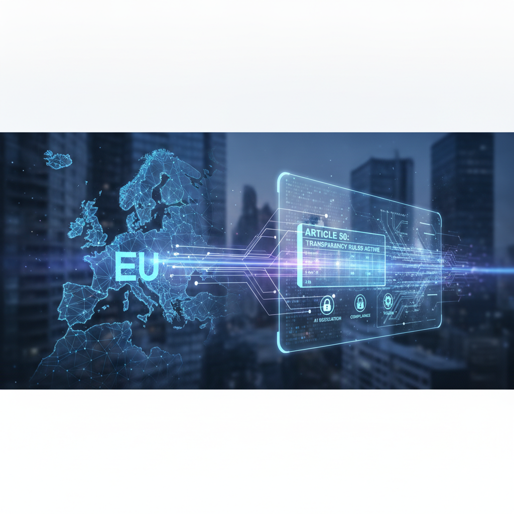 EU AI Act Article 50 Transparency Rules Now Activegdsfgdfsgdfsg